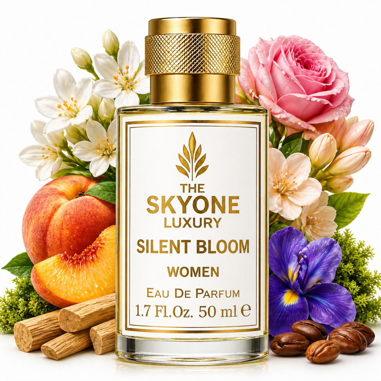 Silent Bloom Luxury Women’s Perfume (EDP) 50ml | Long Lasting 10-Hour Floral Sweet Fragrance
